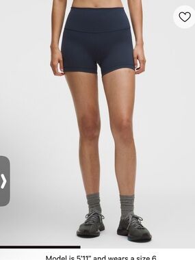 Lululemon | Wunder Train High Rise Shorts | 4” | True Navy | Size 6 | Like New